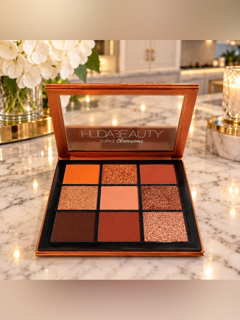 HUDA BEAUTY Topaz Obsessions Discontinued 9-Pan Eyeshadow Palette
